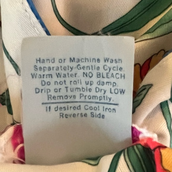 Evelyn Pearson Floral with Blue Accents Vintage Robe/Caftan M - Picture 11 of 11